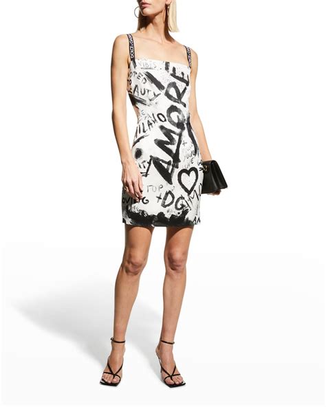 dolce gabbana graffiti dress.